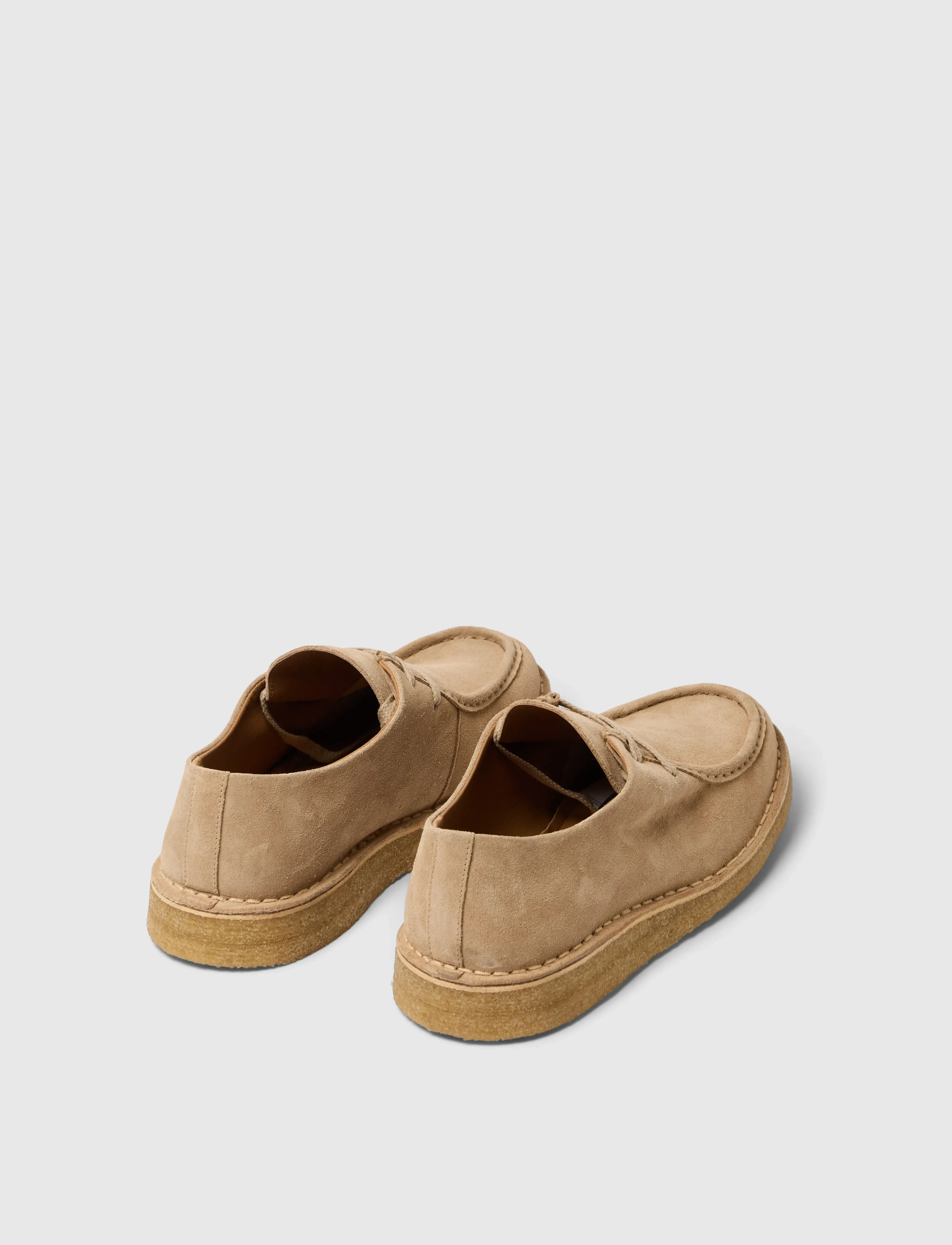 Selected Slhchristian Suede Wedge Moc-Toe Shoe, Mænd, Mokkasin Kilehæl Sko, Beige, Str: 43
