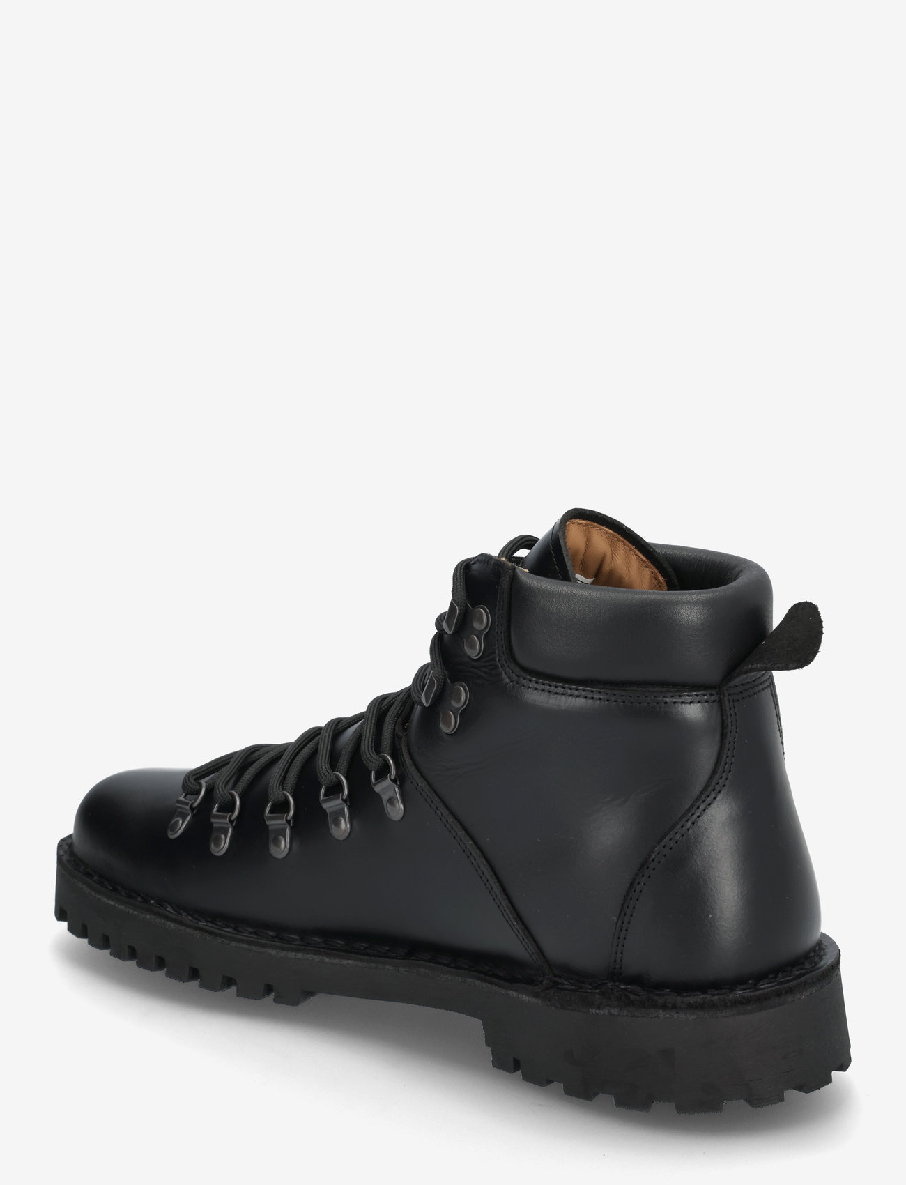 Selected - SLHALFRED LEATHER HIKING BOOT - kängor med snörning - black - 3