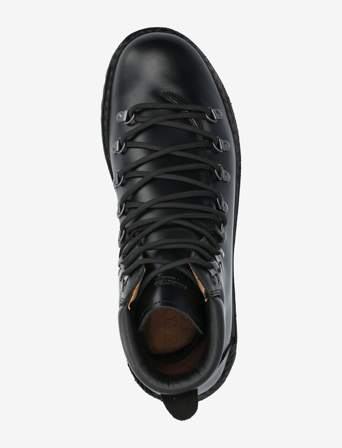 Selected - SLHALFRED LEATHER HIKING BOOT - kängor med snörning - black - 4