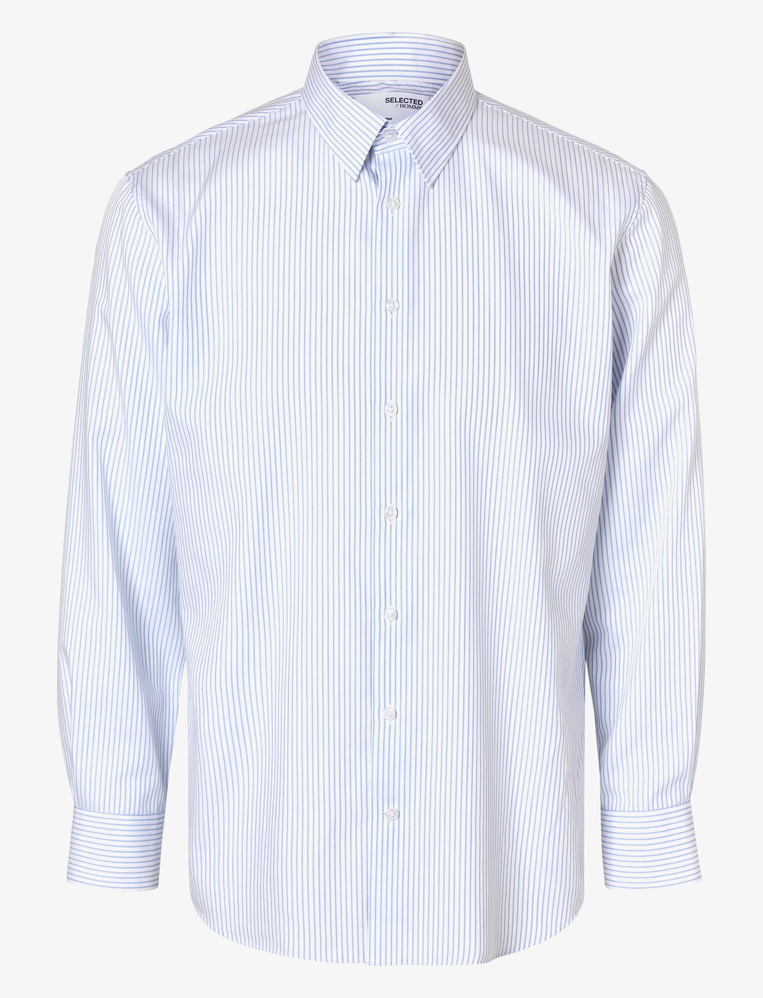 Selected Homme - SLHREGSOHO-ERIC STRIPE SHIRT LS - bright white - 1