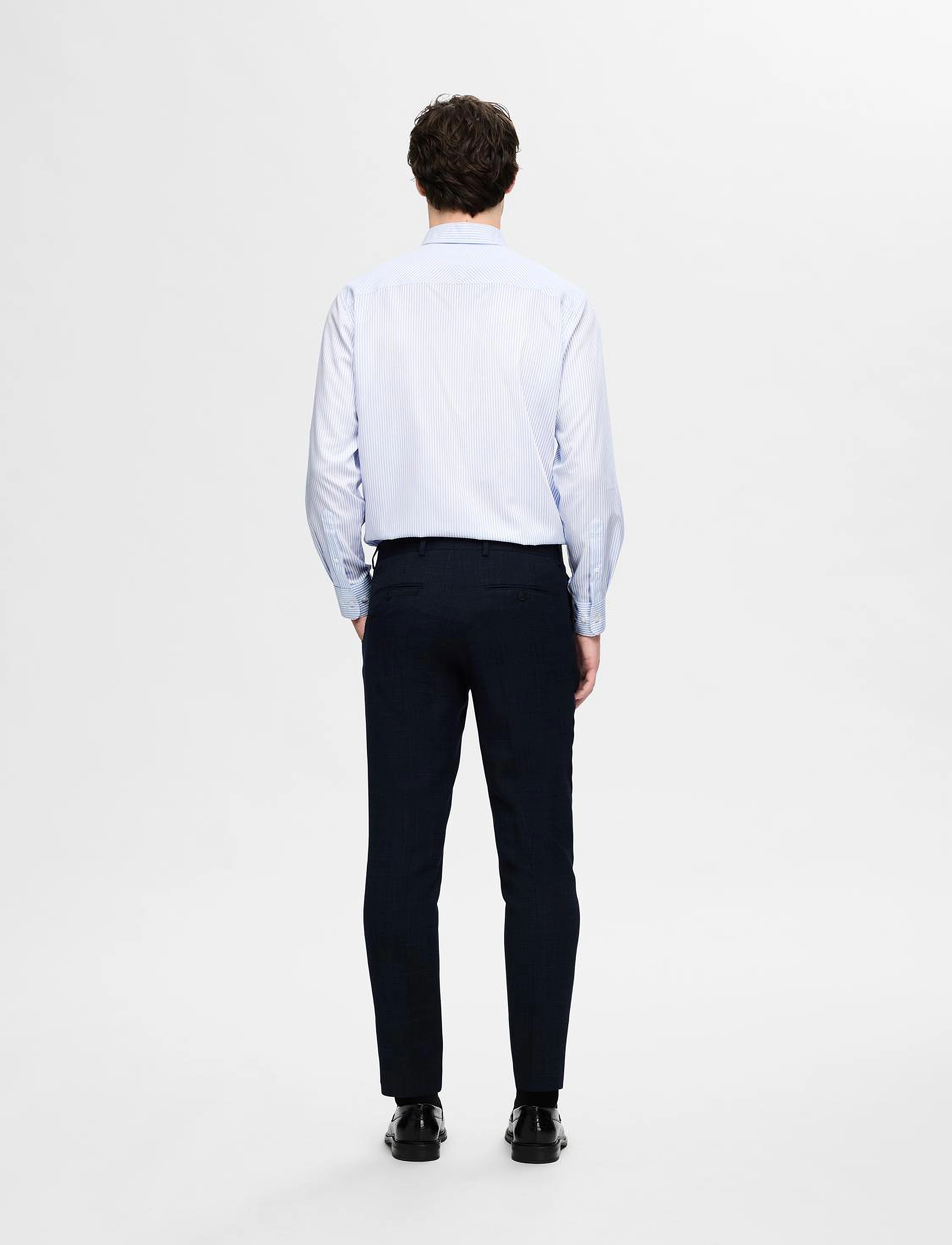 Selected Homme - SLHREGSOHO-ERIC STRIPE SHIRT LS - bright white - 2