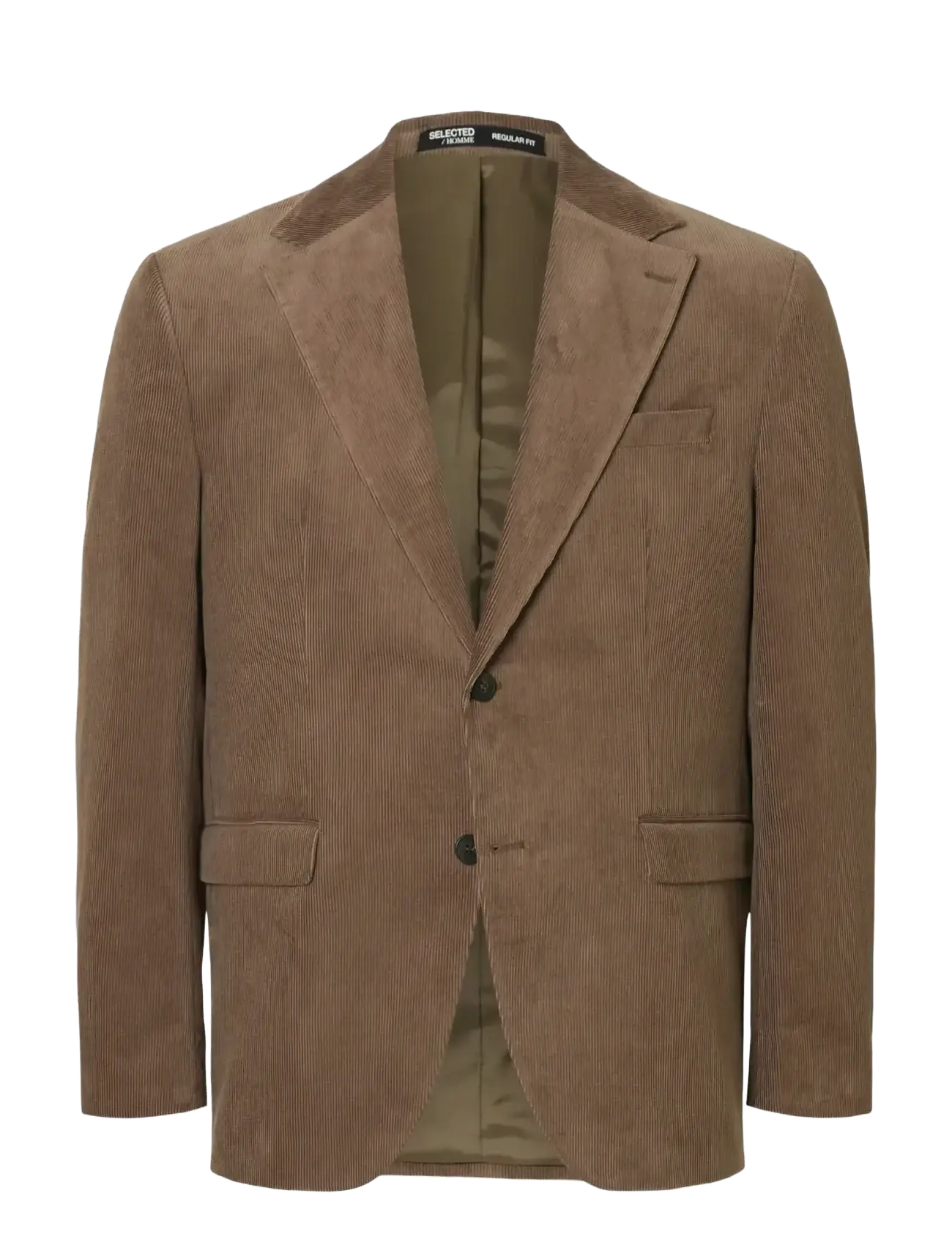 SELECTED Slhreg-Duca Kordsamt Blz Braun - 48 - Herren