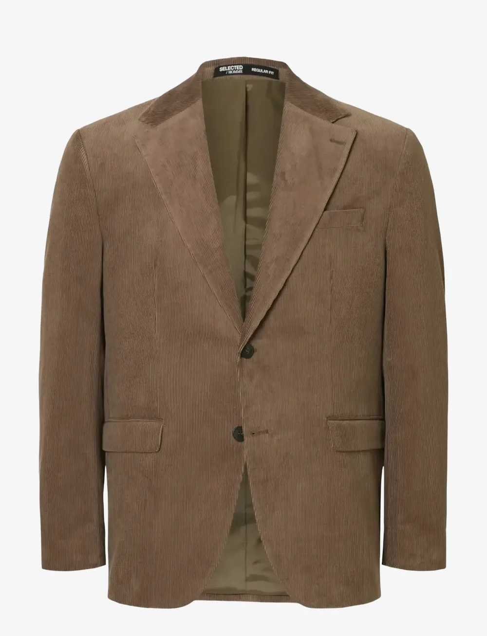 Selected - SLHREG-DUCA CORDUROY BLZ - enkelknäppta kavajer - brownie - 1