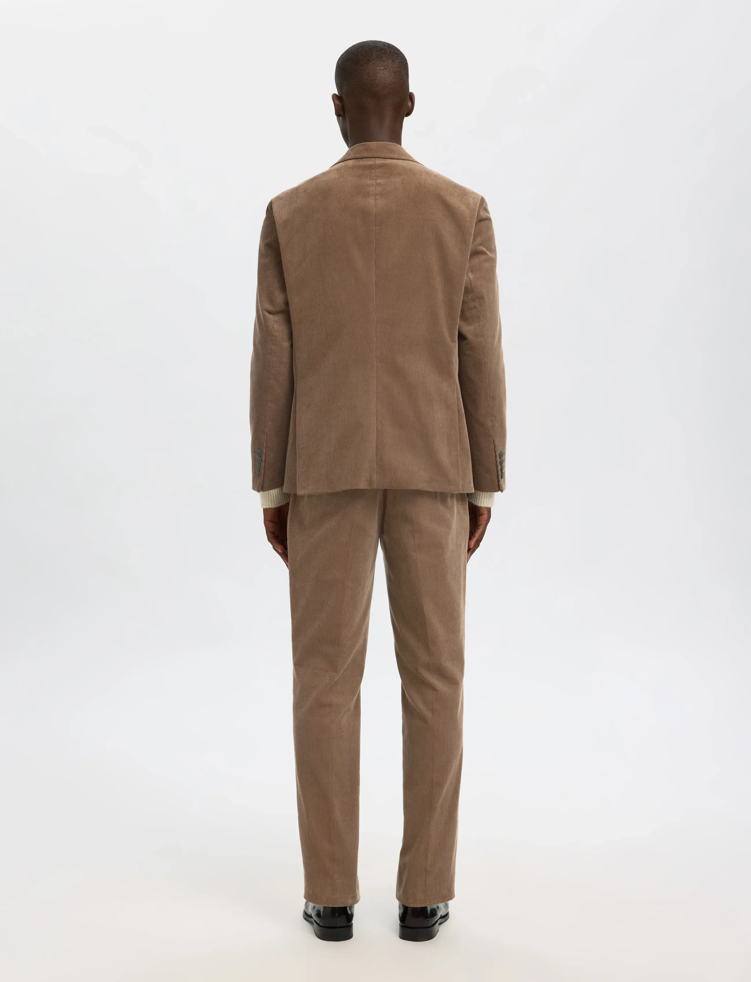 Selected - SLHREG-DUCA CORDUROY BLZ - enkeltradede blazere - brownie - 2