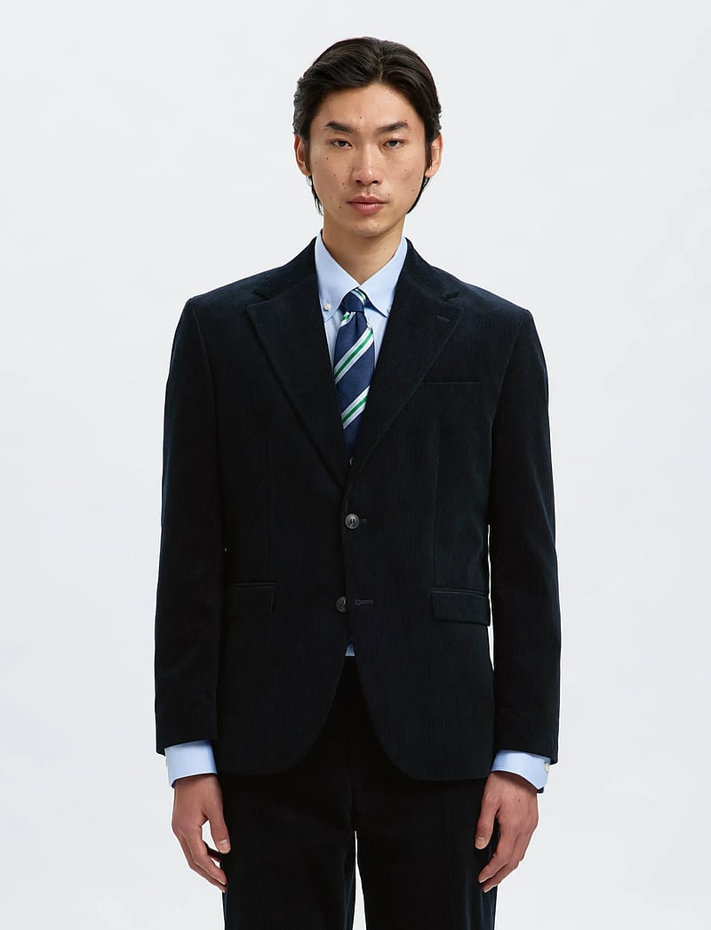 Selected - SLHREG-DUCA CORDUROY BLZ - enkelknäppta kavajer - sky captain - 0