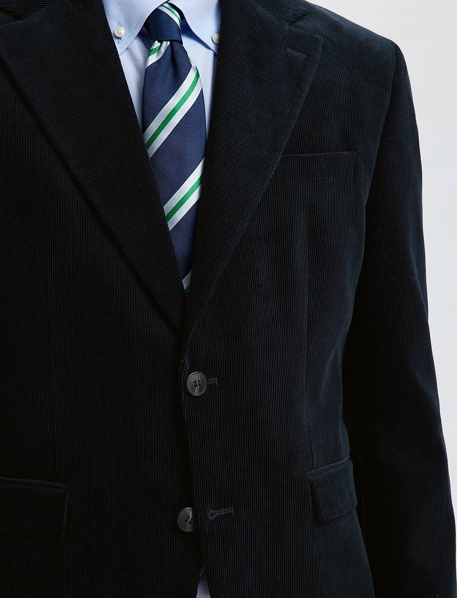 Selected - SLHREG-DUCA CORDUROY BLZ - einreiher - sky captain - 5