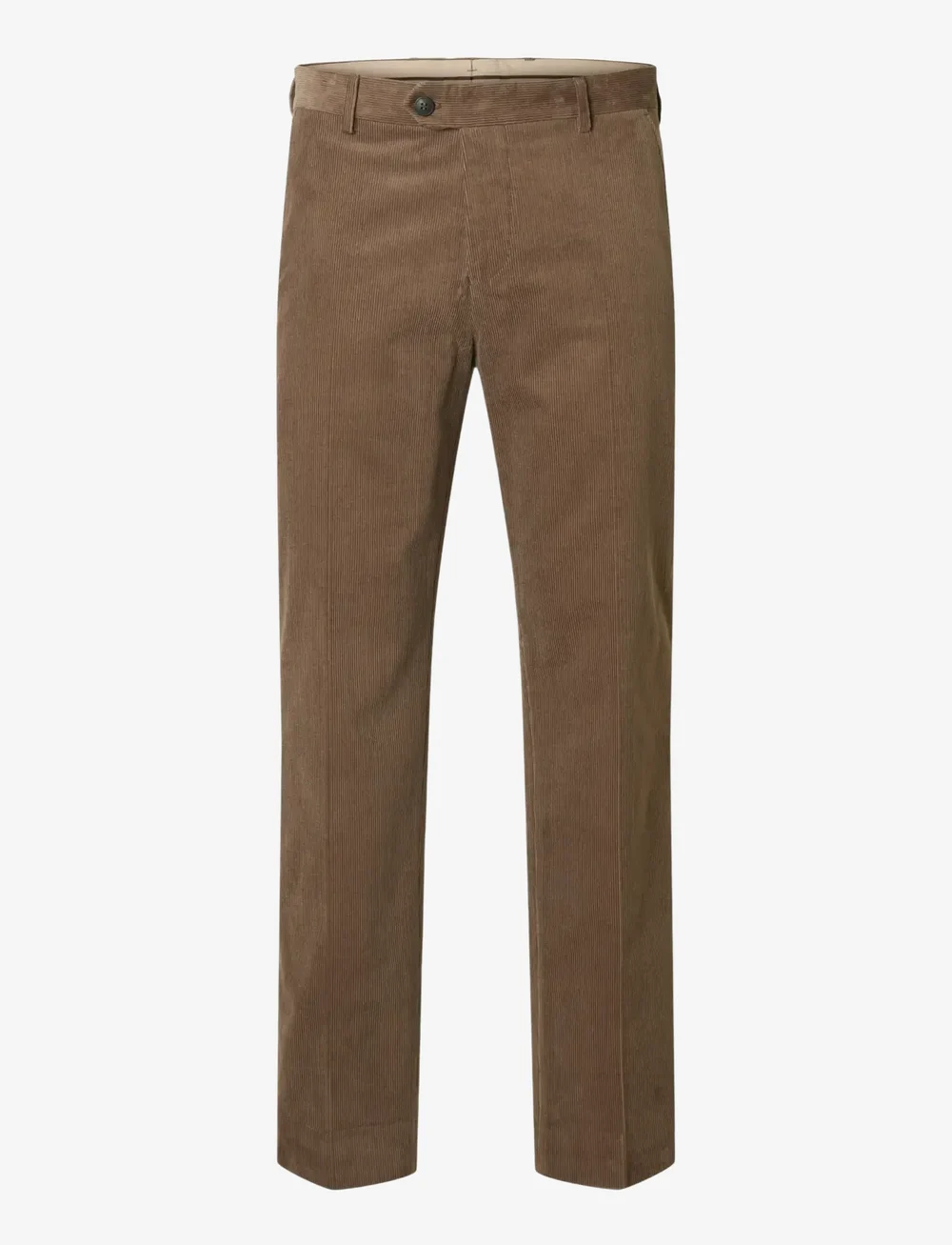 Selected - SLHREG-DUCA CORDUROY TRS - casual trousers - brownie - 1