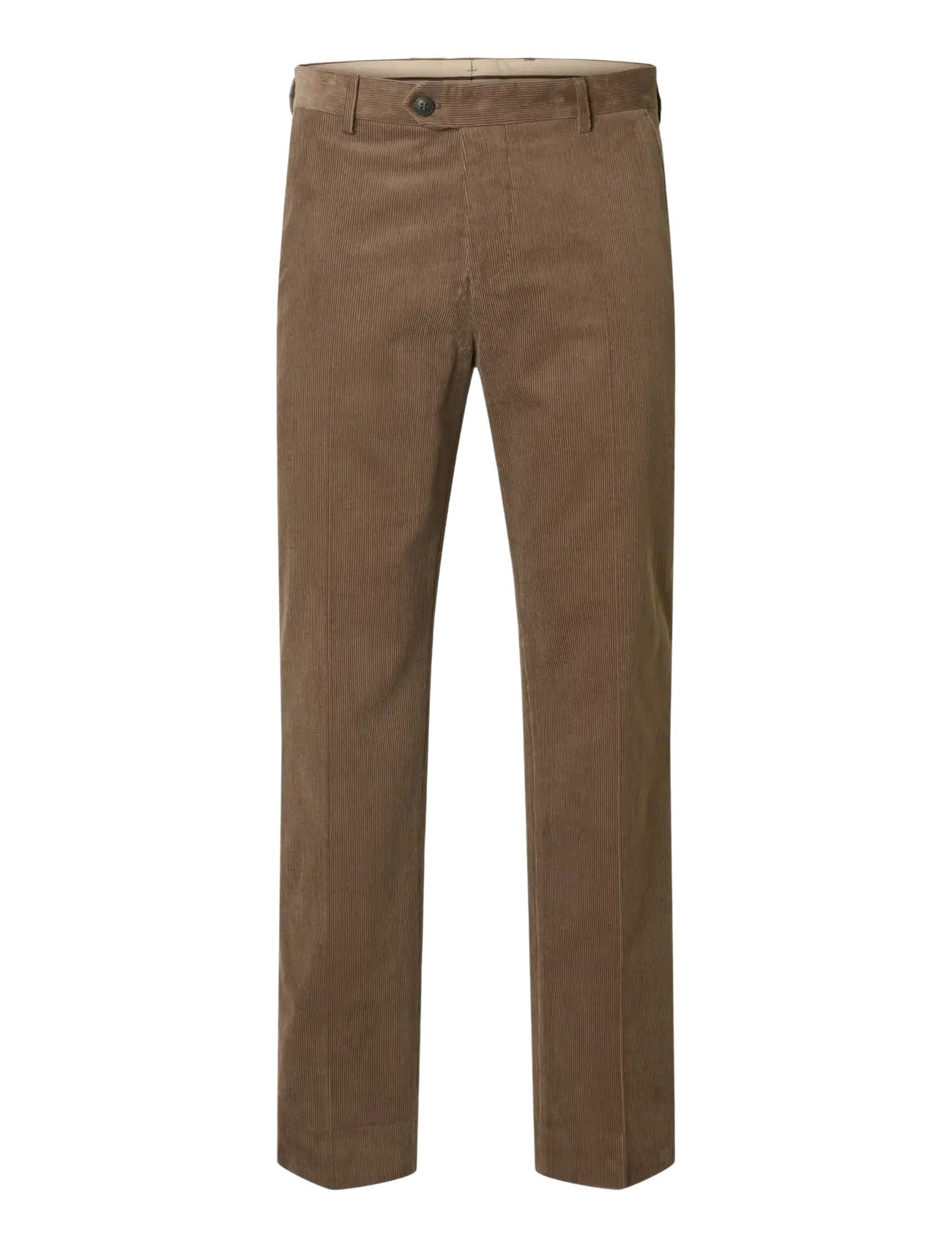 Selected SLHREG-DUCA CORDUROY TRS - Casual - BROWNIE / brown