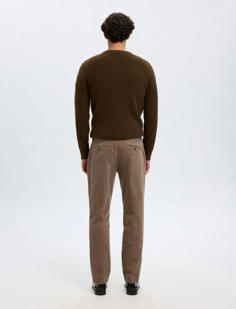 Selected - SLHREG-DUCA CORDUROY TRS - casual trousers - brownie - 2