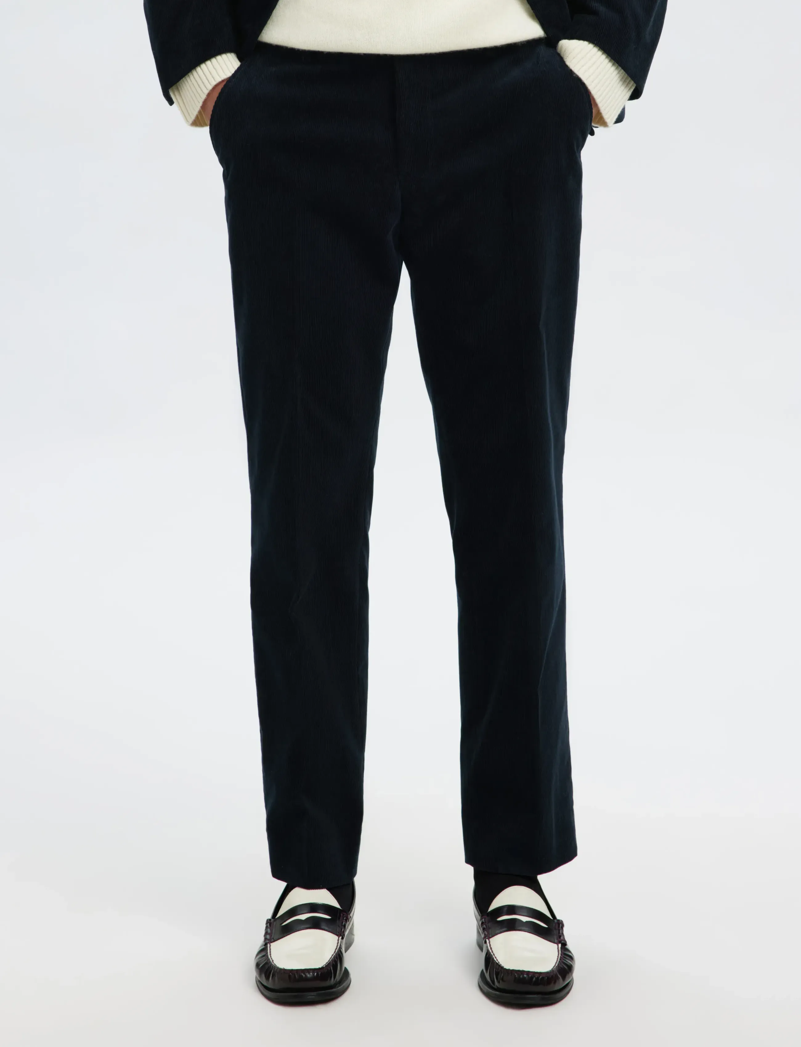 Selected Slhreg-Duca Corduroy Trs, 56, Navy, Bukser > Afslappet, Herre