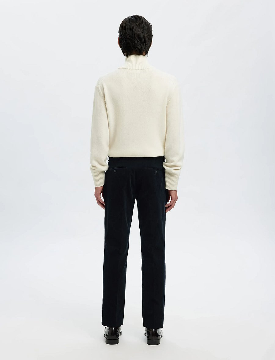 Selected - SLHREG-DUCA CORDUROY TRS - freizeithosen - sky captain - 2