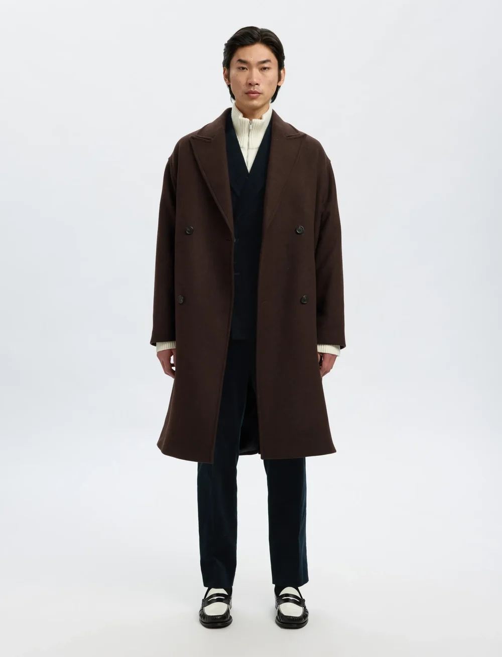 Selected - SLHREG-DUCA CORDUROY TRS - casual byxor - sky captain - 3