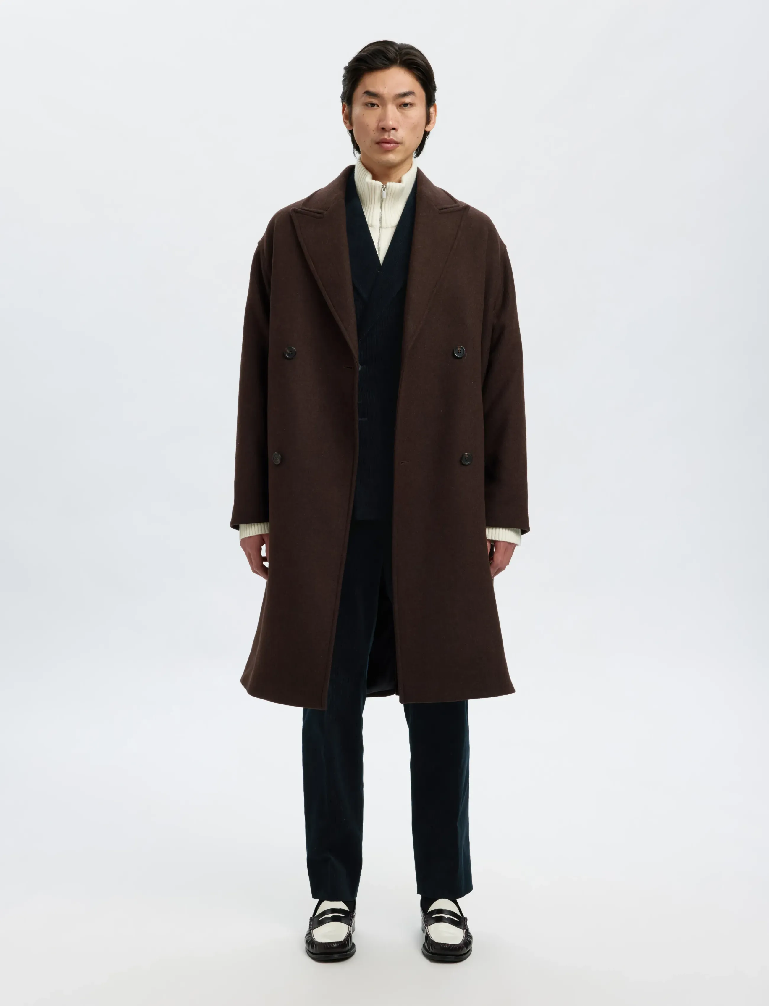 Selected - SLHREG-DUCA CORDUROY TRS - casual bukser - sky captain - 3