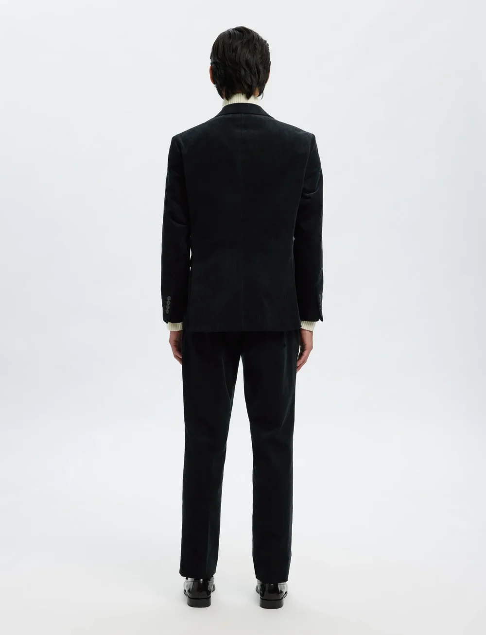 Selected - SLHREG-DUCA CORDUROY DB PEAK BLZ - dubbelknäppta kavajer - sky captain - 2