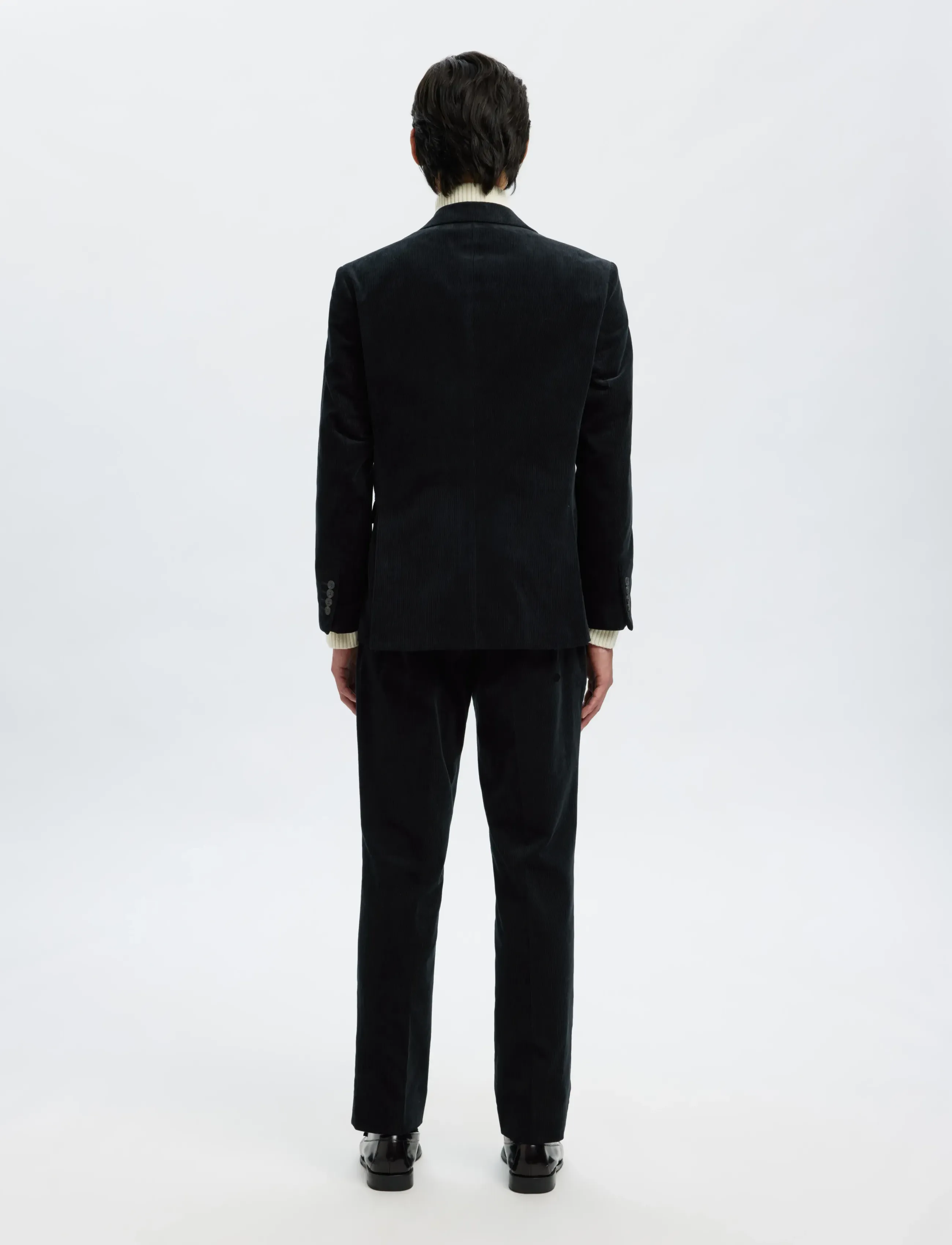 Selected - SLHREG-DUCA CORDUROY DB PEAK BLZ - zweireiher - sky captain - 2