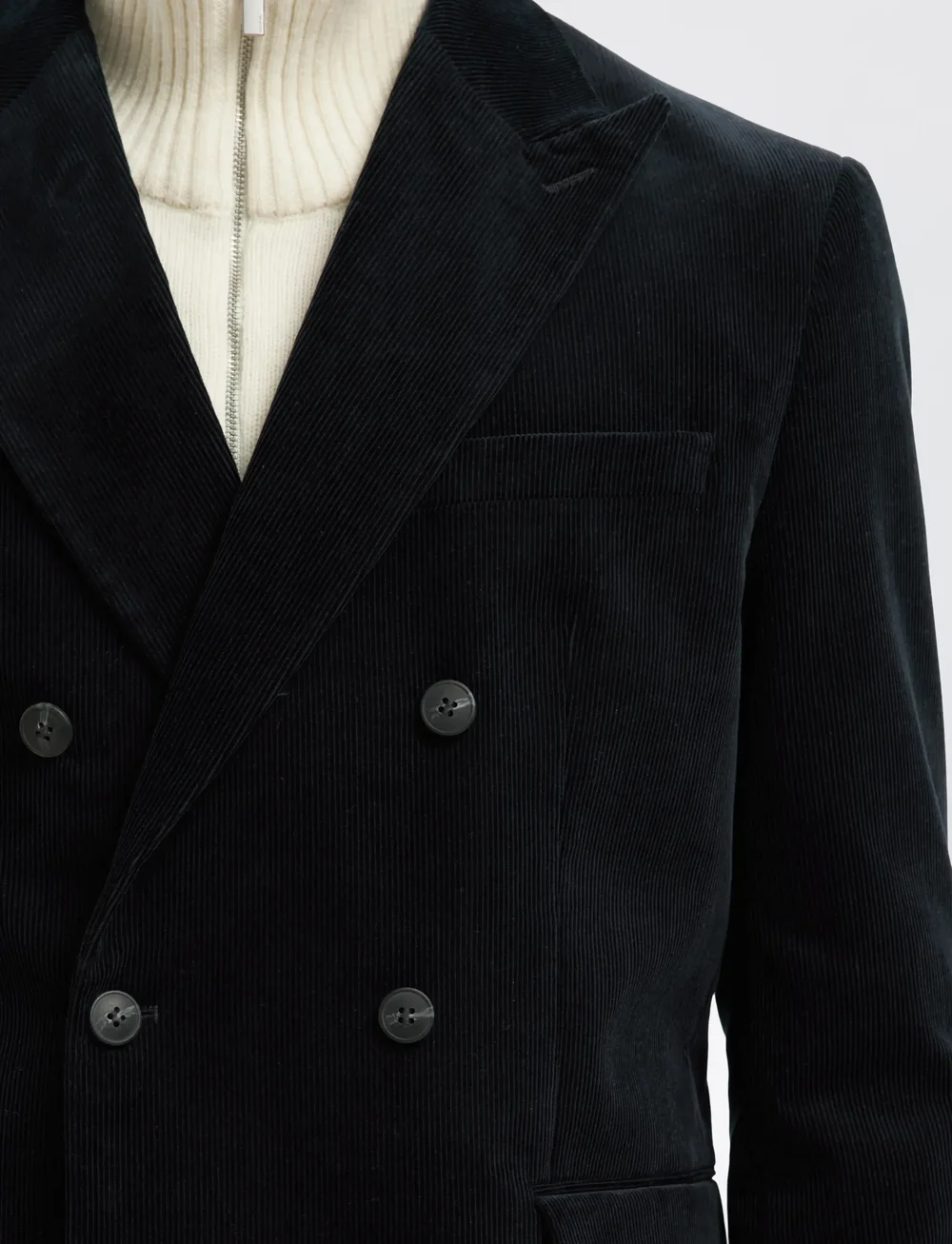 Selected - SLHREG-DUCA CORDUROY DB PEAK BLZ - dubbelknäppta kavajer - sky captain - 4