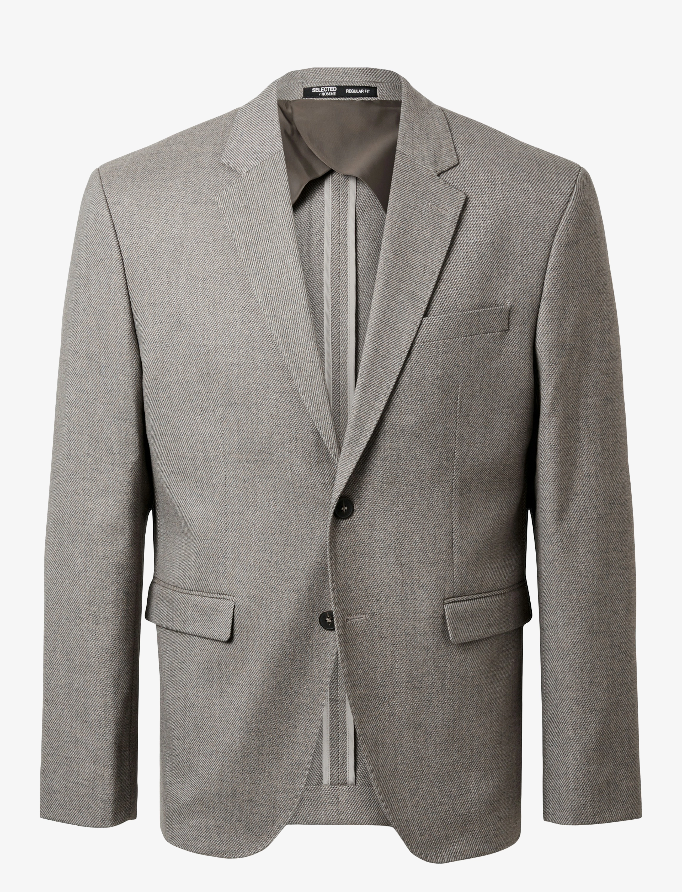 SELECTED Slhreg-Odell Twill Blz Grau - 48 - Herren