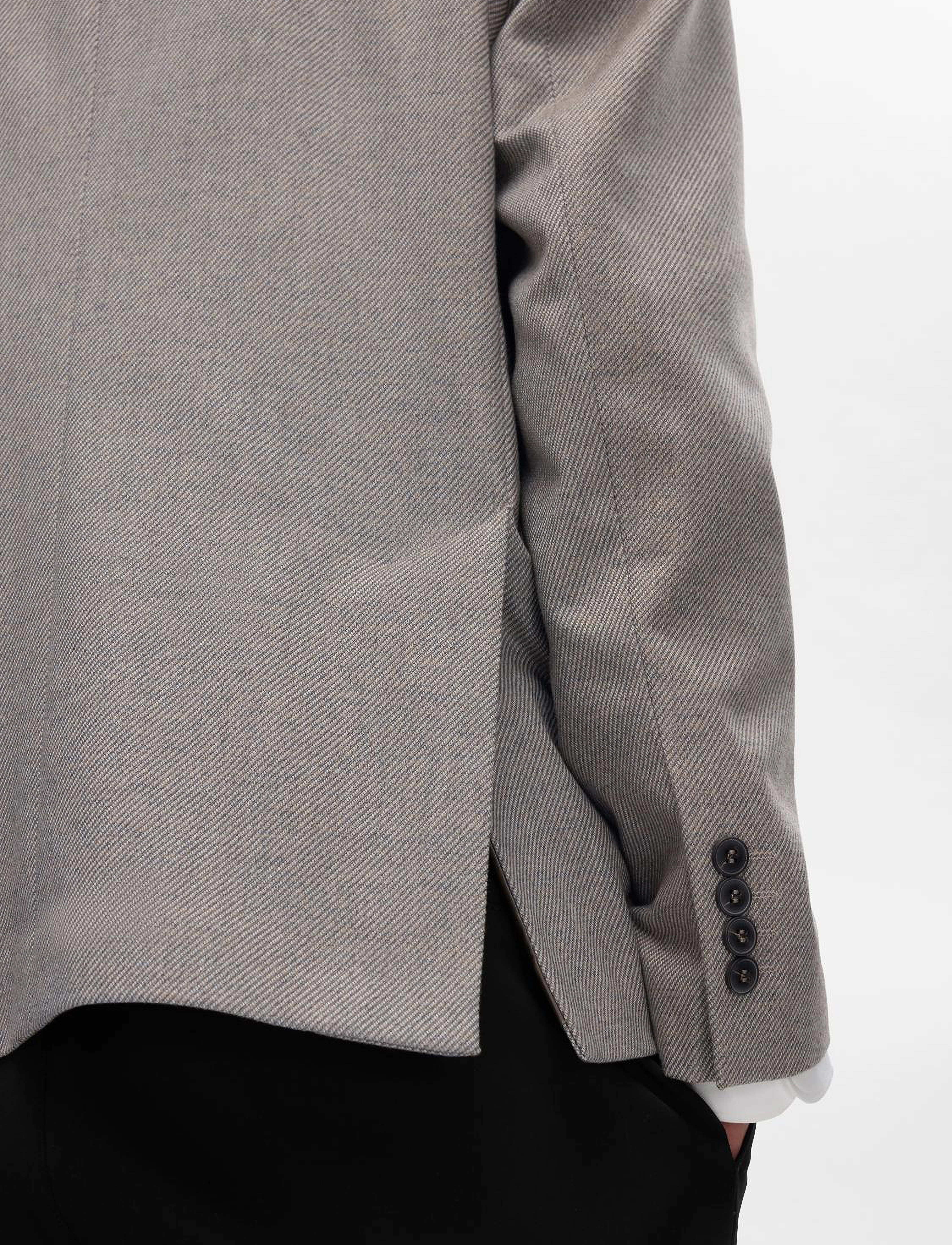 Selected - SLHREG-ODELL TWILL BLZ - enkeltradede blazere - sand - 3
