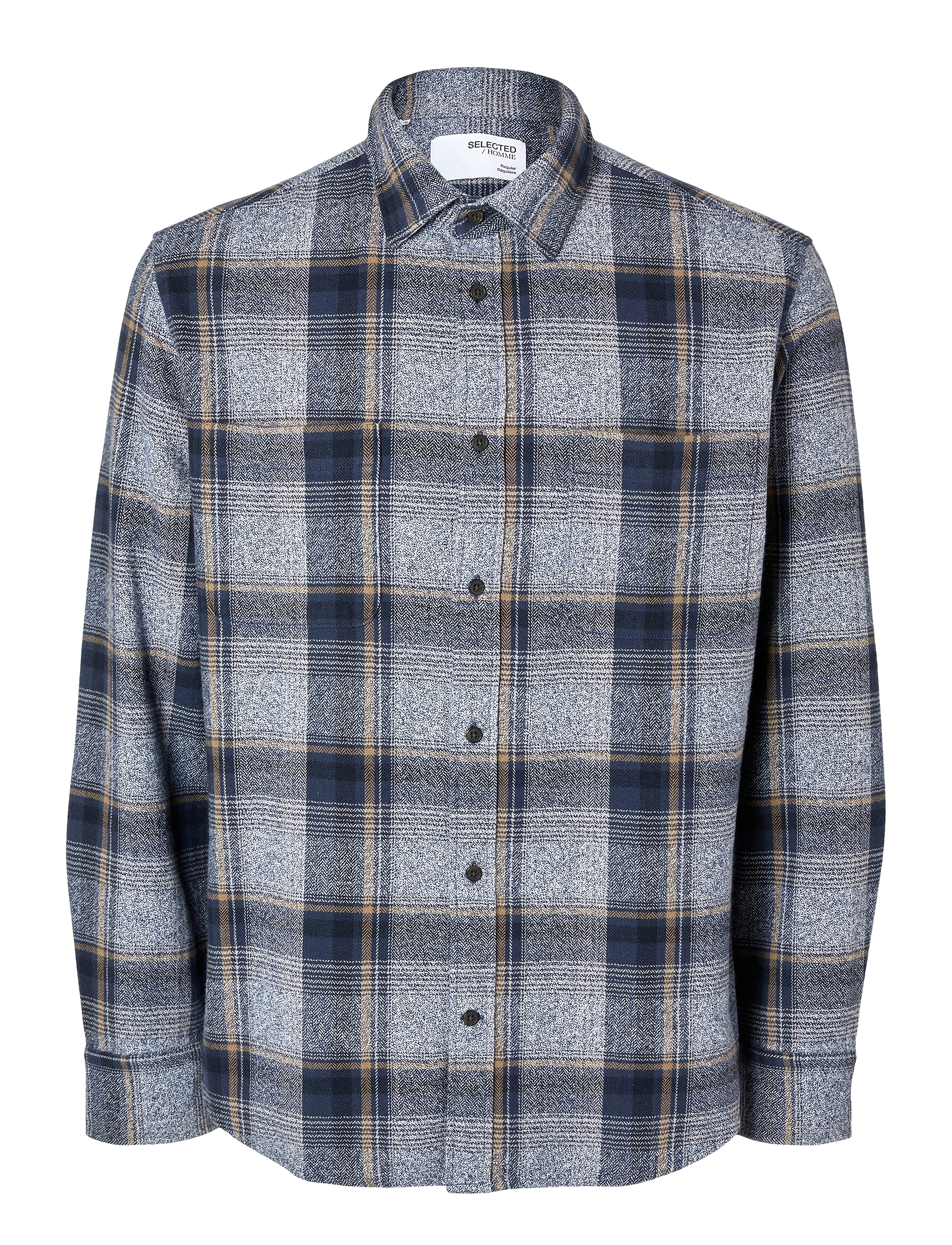 Selected - SLHREGOWEN-GRINDLE CHECK SHIRT LS - sky captain - 1
