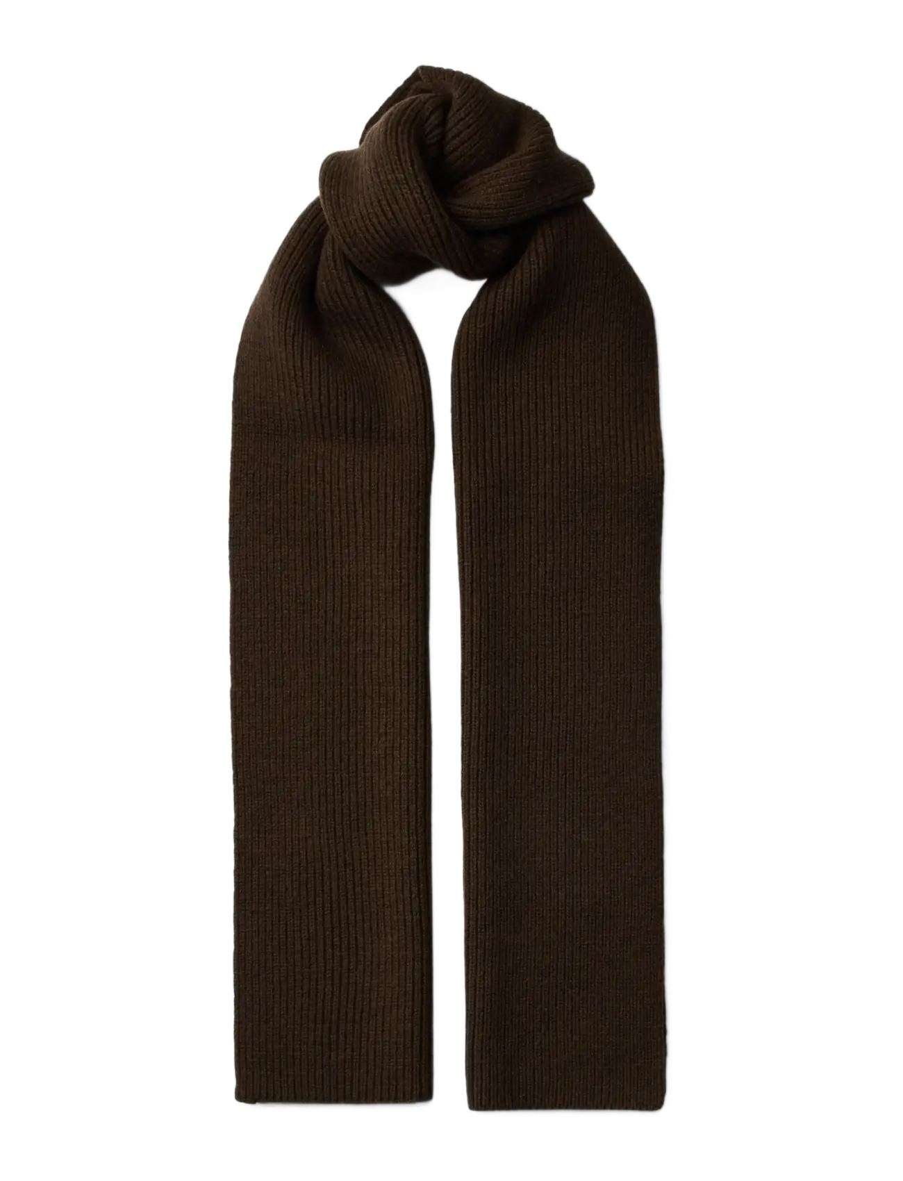 Selected SLMMASON MERINO WOOL KNIT SCARF - Jaunumi - DELICIOSO / brown