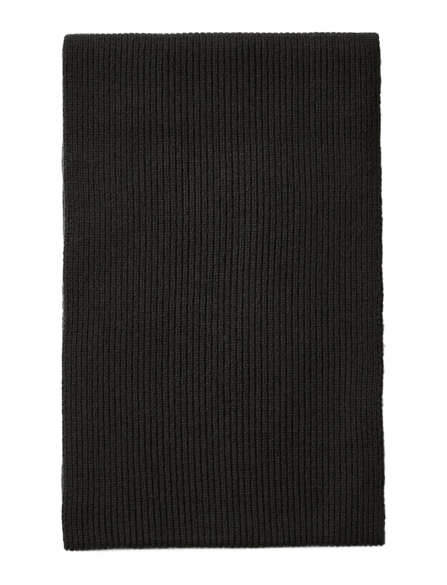 Selected - SLMMASON MERINO WOOL KNIT SCARF - winterschals - peat - 1