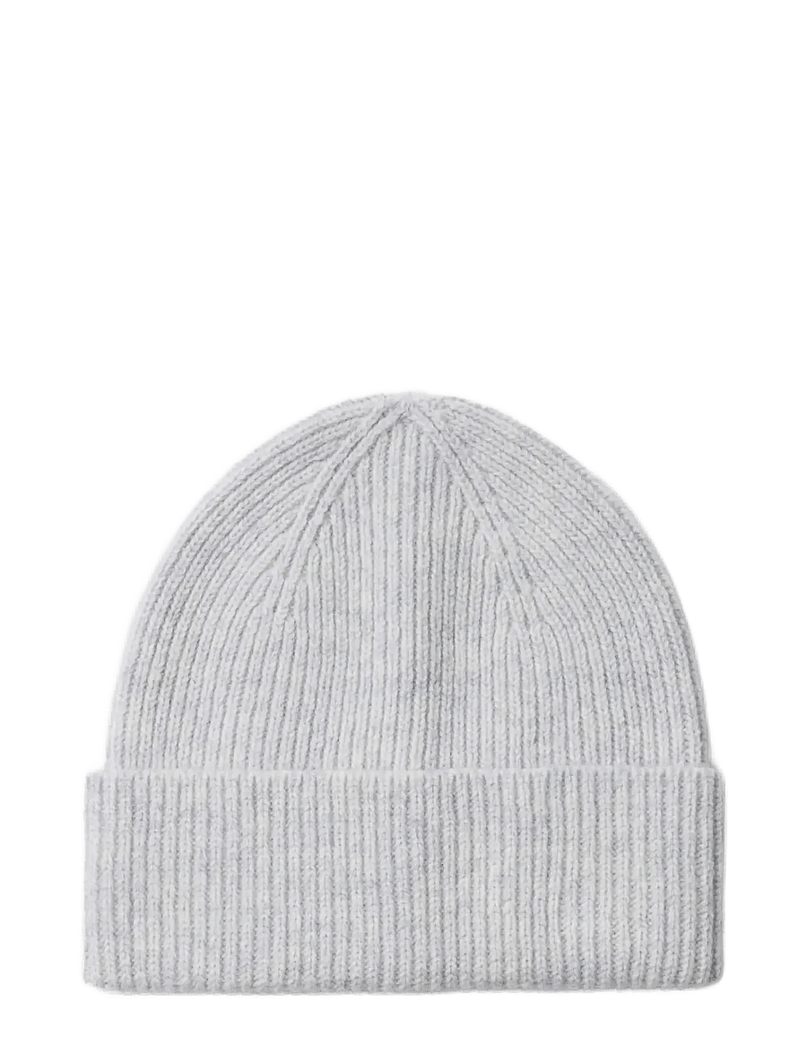 Selected - SLMMASON MERINO WOOL BEANIE - shop efter anledning - light grey melange - 0