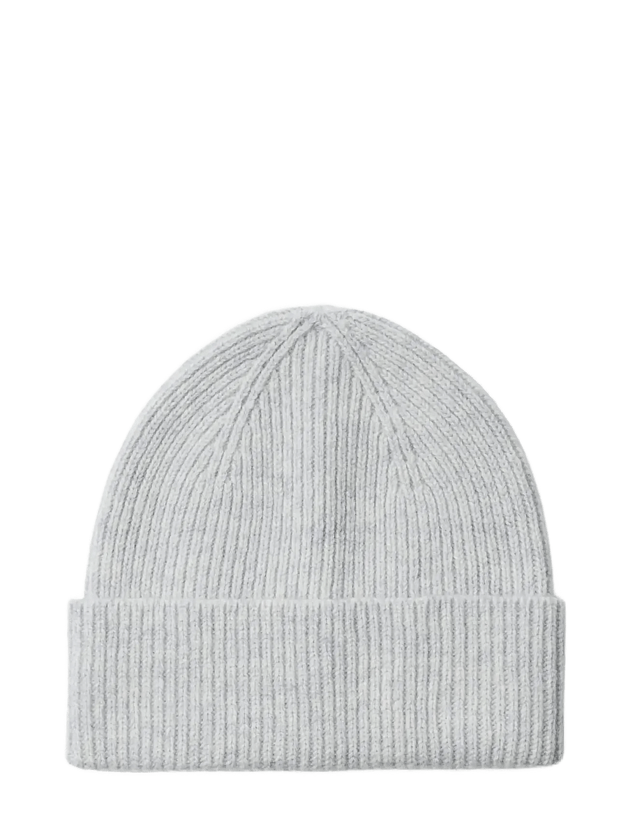 Selected - SLMMASON MERINO WOOL BEANIE - shop efter anledning - light grey melange - 1