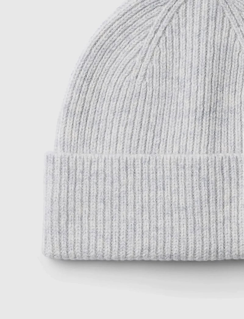 Selected - SLHMASON MERINO WOOL BEANIE - osta olukorra järgi - light grey melange - 3