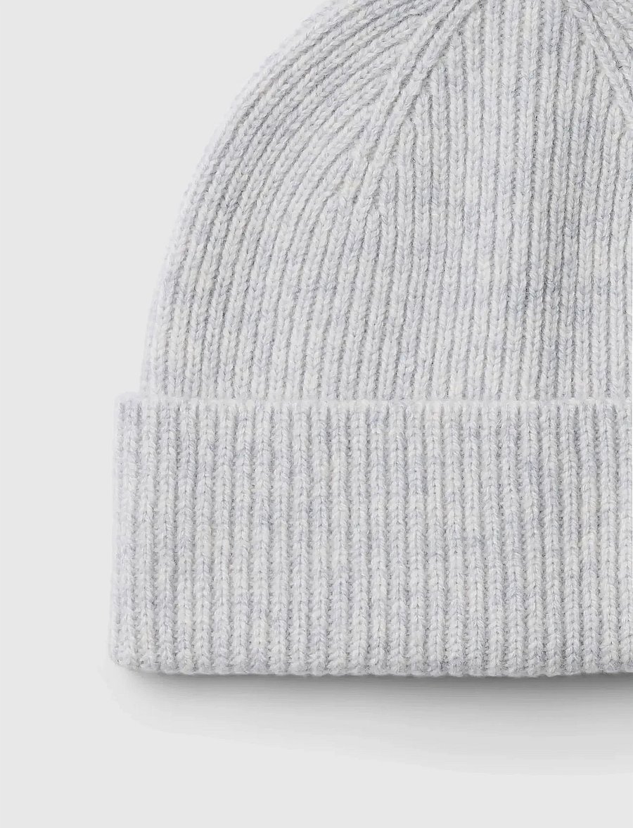 Selected - SLMMASON MERINO WOOL BEANIE - shop efter anledning - light grey melange - 3
