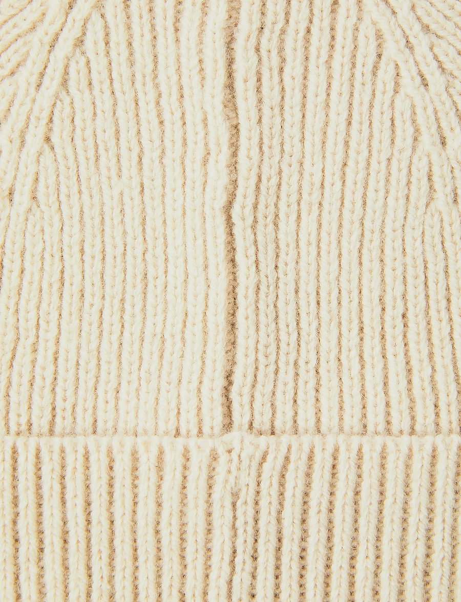 Selected - SLMMASON MERINO WOOL BEANIE - kupuj według okazji - oatmeal - 2