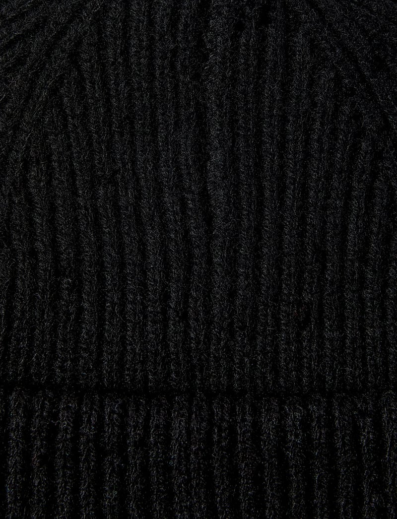 Selected - SLMMASON MERINO SAILOR WOOL BEANIE - kollektioner - black - 2