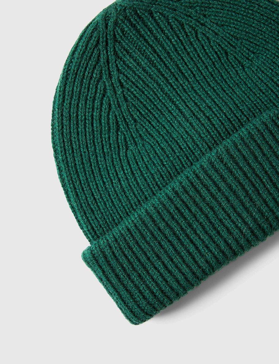 Selected - SLMMASON MERINO SAILOR WOOL BEANIE - shop efter anledning - dark green - 3