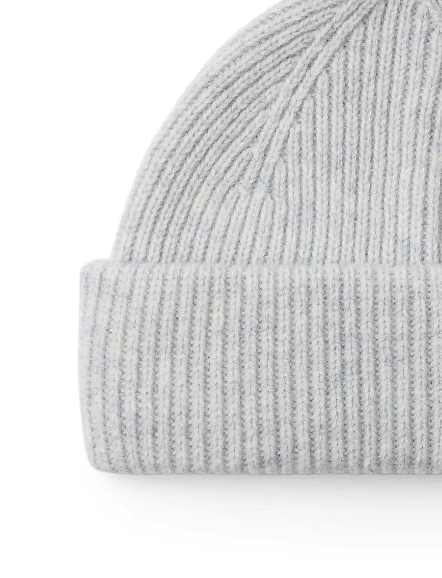 Selected - SLMMASON MERINO SAILOR WOOL BEANIE - nach anlass kaufen - light grey melange - 3