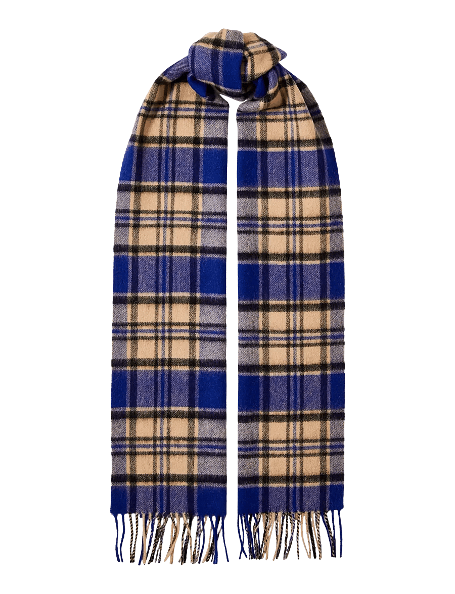 Selected - SLMTOPE WOOL CHECK SCARF - vetrartreflar - set sail - 1