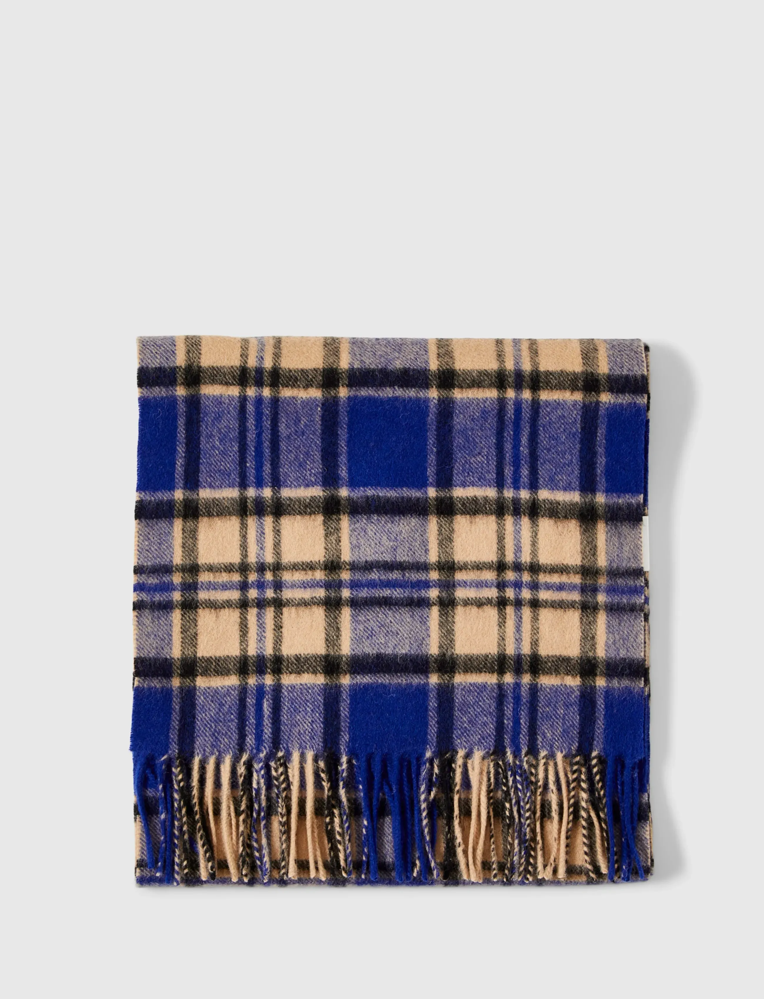 Selected - SLMTOPE WOOL CHECK SCARF - accessories - set sail - 3