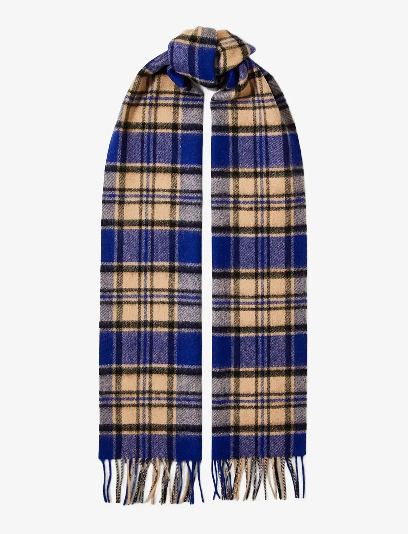 Selected - SLMTOPE WOOL CHECK SCARF - halsdukar - set sail - 2