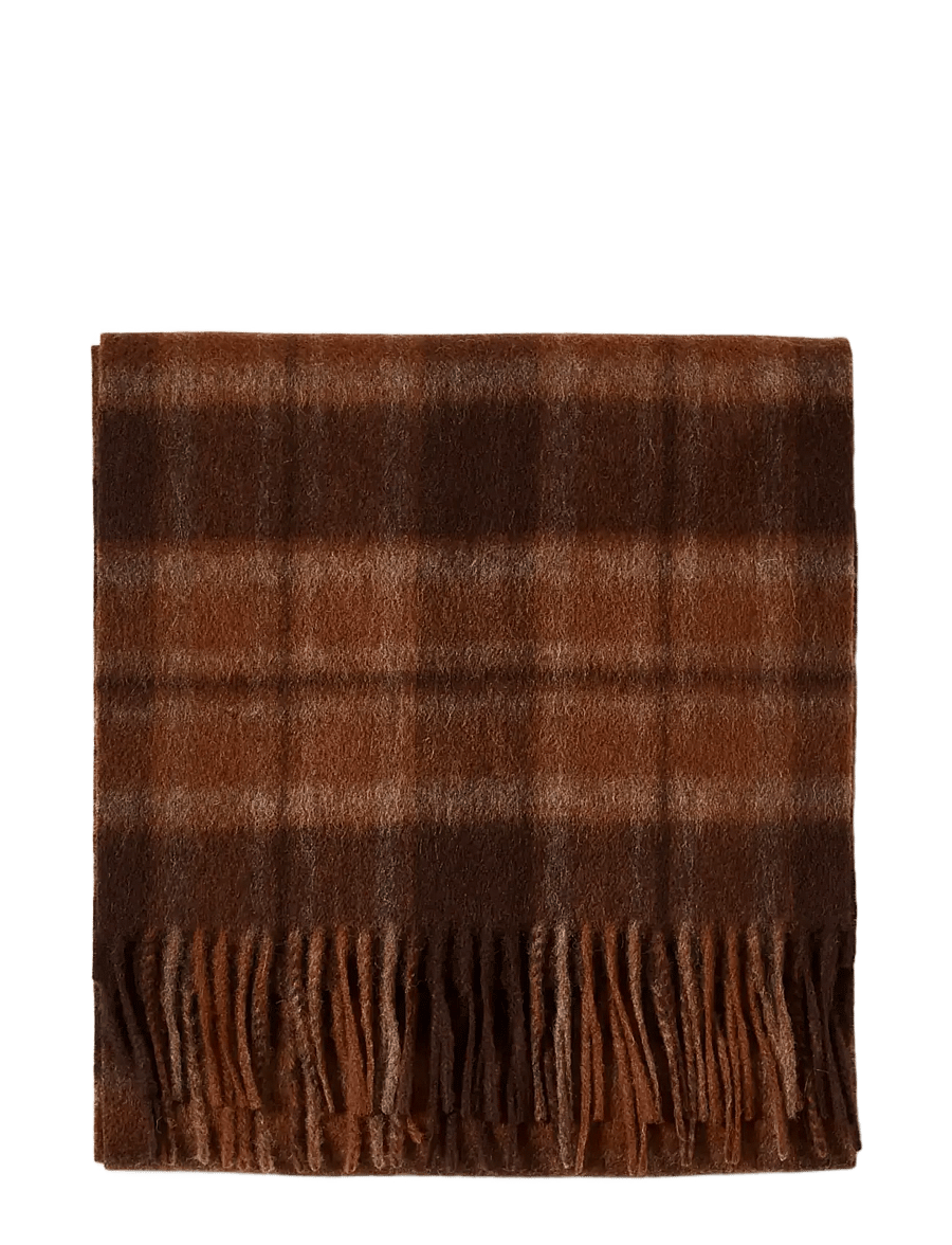 Selected - SLMTOPE WOOL CHECK SCARF - winterschals - soft silt - 2