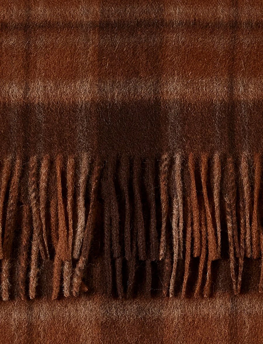 Selected - SLMTOPE WOOL CHECK SCARF - winterschals - soft silt - 3