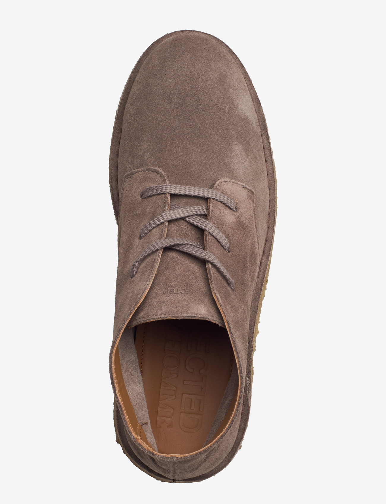 Selected - SLHRICCO SUEDE CHUKKA BOOT - chukka boots - almondine - 4