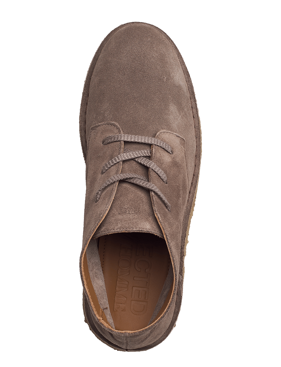 Selected - SLMRICCO SUEDE CHUKKA BOOT - chukka zābaki - almondine - 4