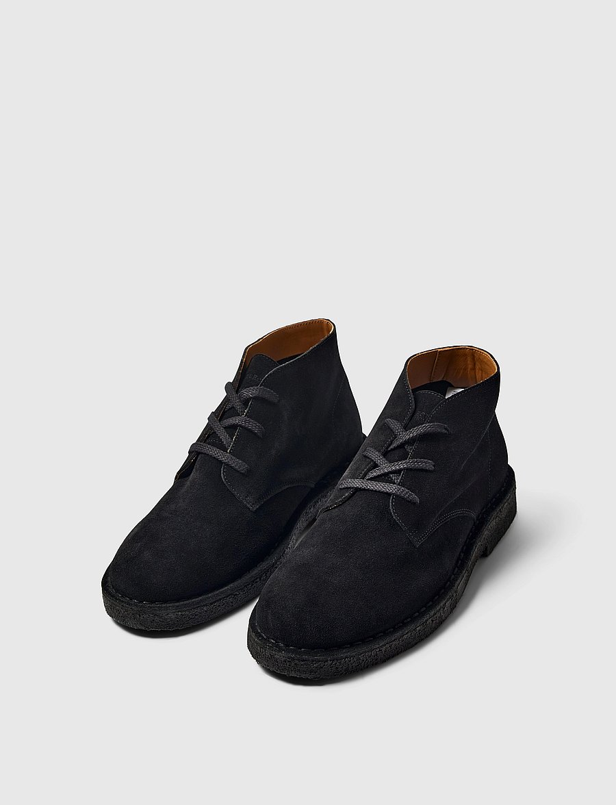 Selected - SLMRICCO SUEDE CHUKKA BOOT - chukka boots - black - 2