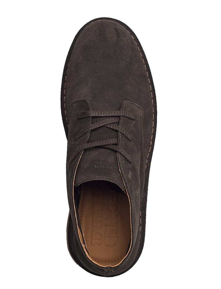 Selected - SLMRICCO SUEDE CHUKKA BOOT - chukka-skór - demitasse - 4