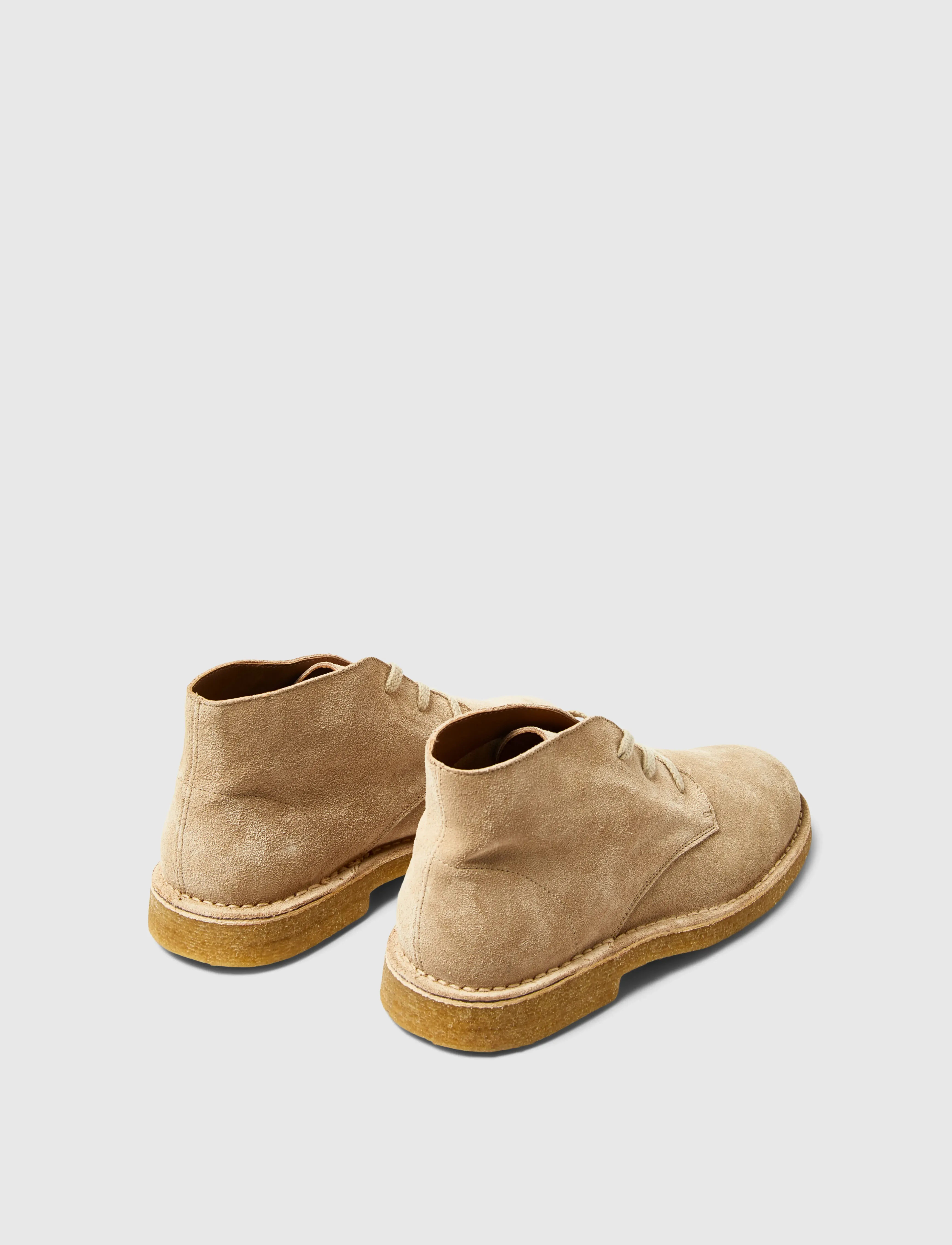 Selected Slhricco Suede Chukka Boot, 43, Beige, Støvler > Snørestøvler, Herre