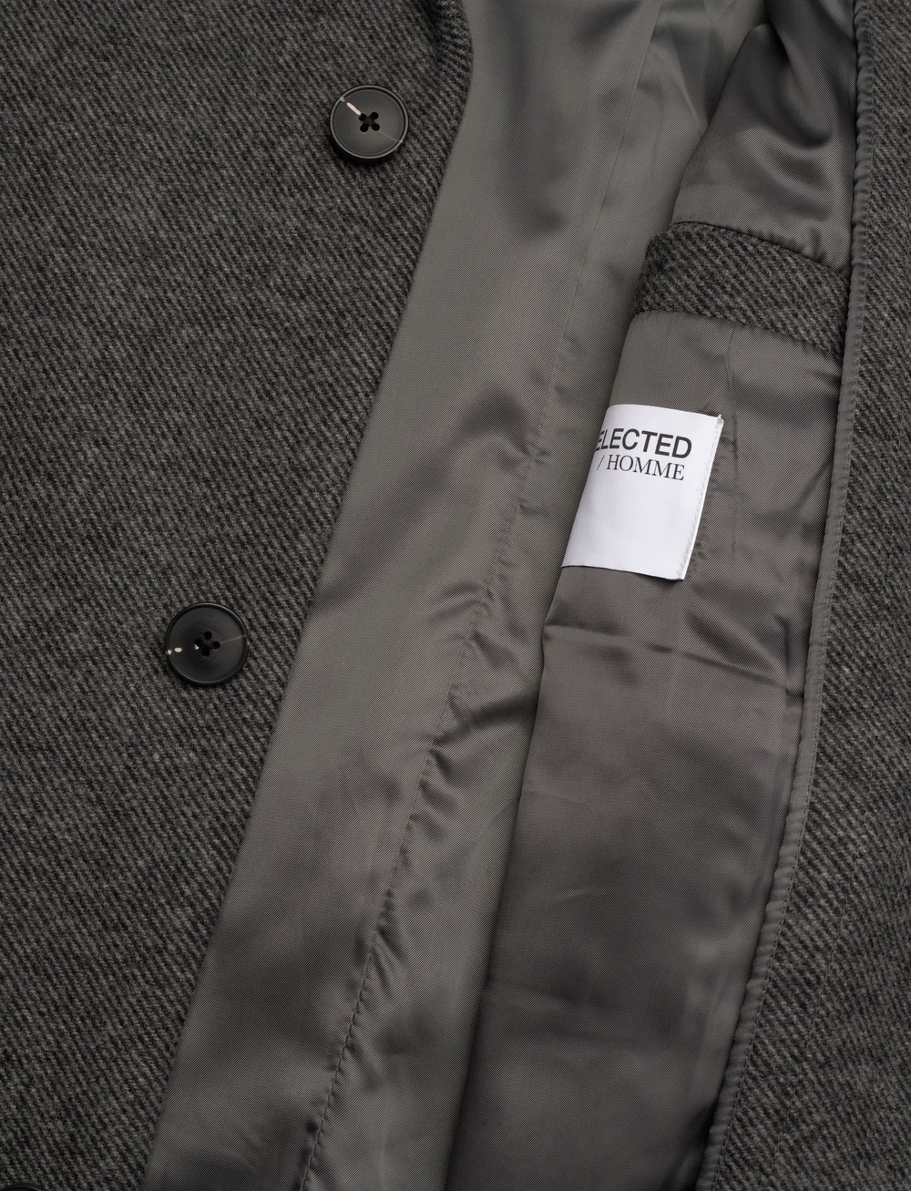 Selected - SLHJAMIE COAT JKT - vinterjackor - grey melange - 4