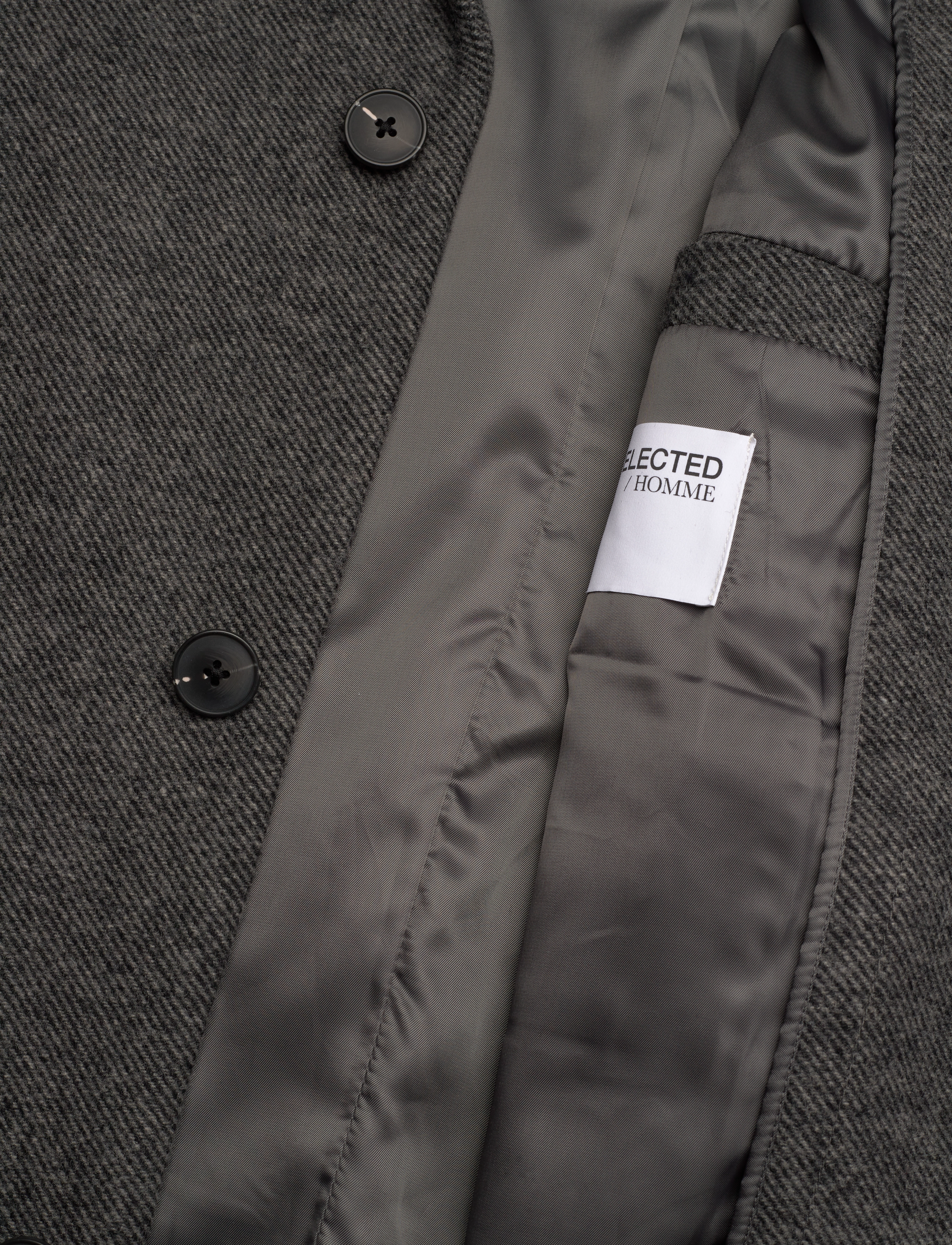 Selected - SLHJAMIE COAT JKT - grey melange - 4