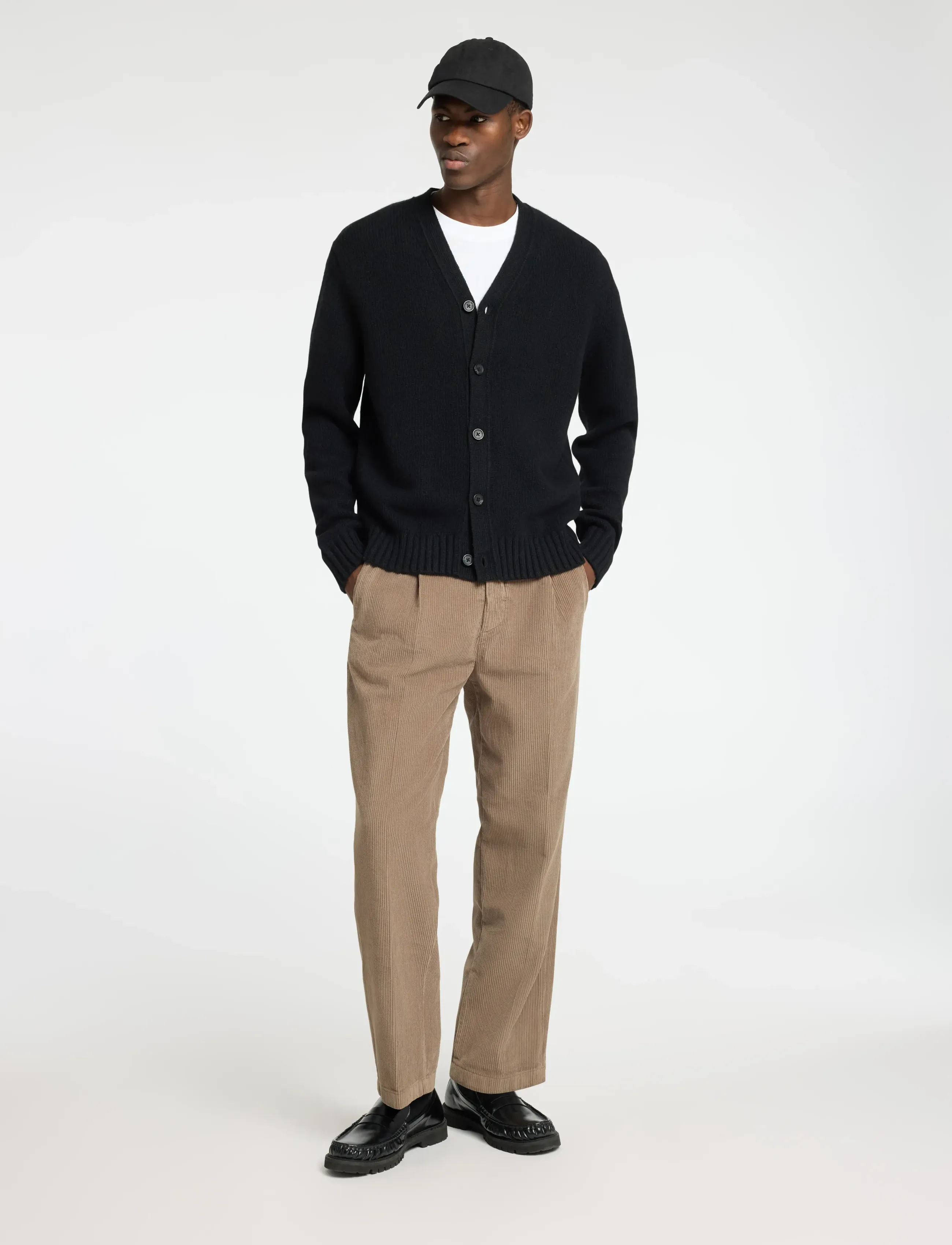 Selected - SLHCODY LS KNIT RELAXED CARDIGAN NOOS - cardigans - black - 3