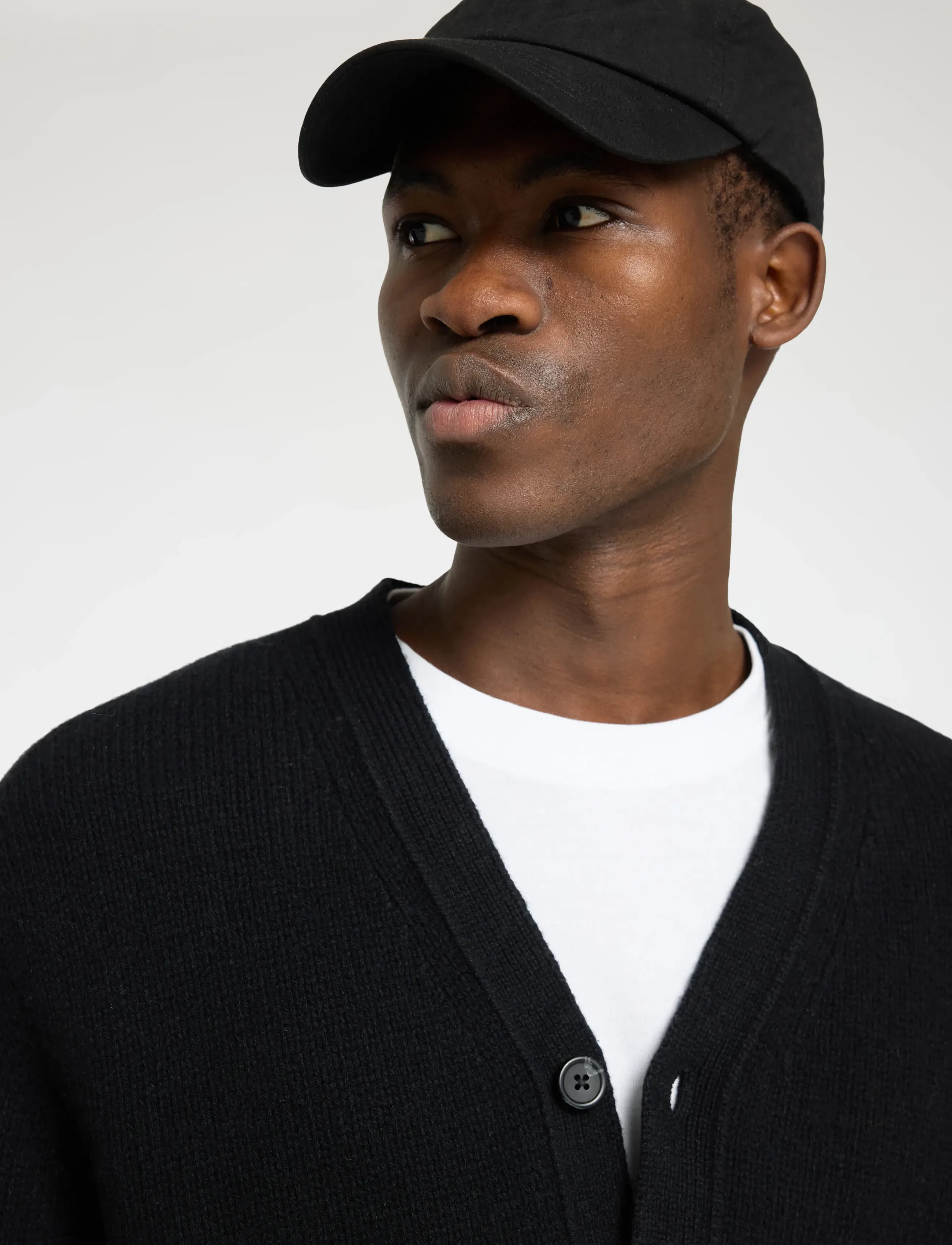 Selected - SLHCODY LS KNIT RELAXED CARDIGAN NOOS - cardigans - black - 5
