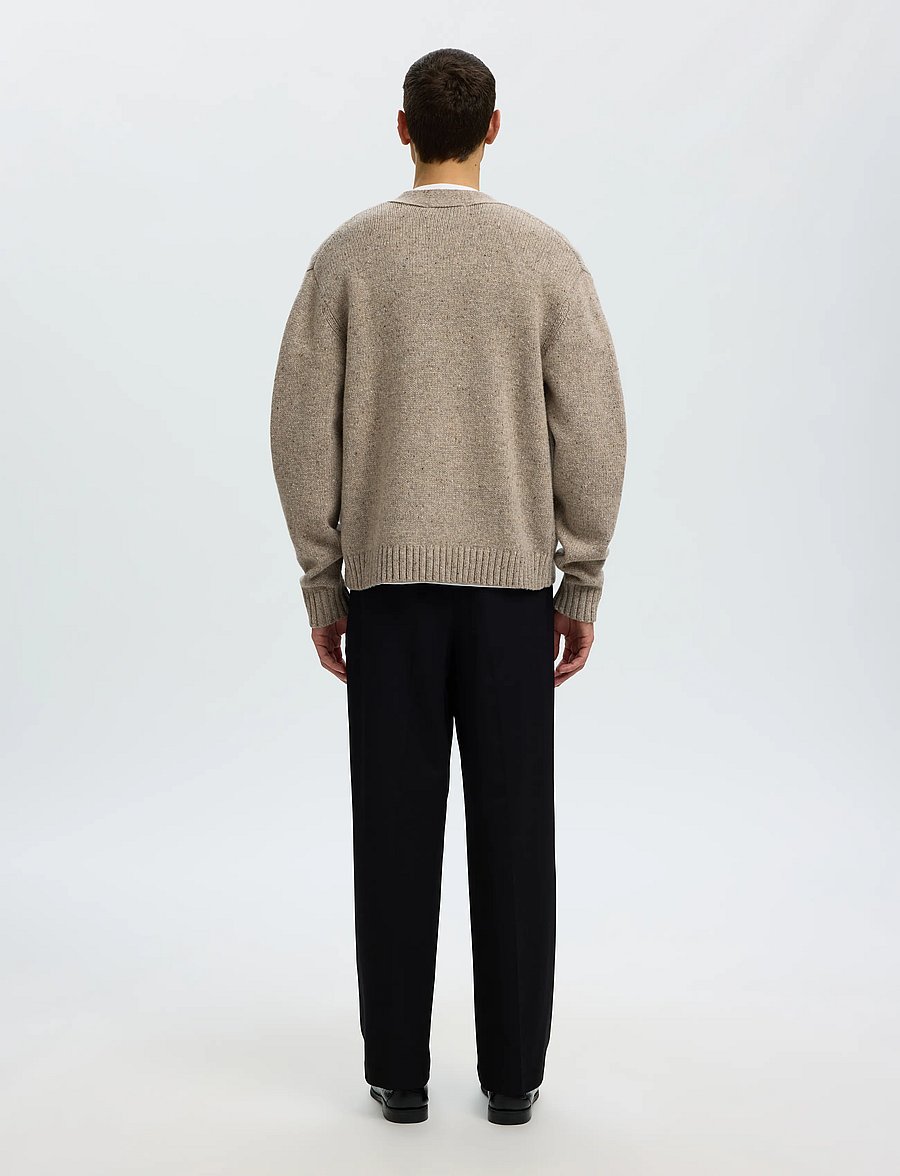 Selected - SLMCODY LS KNIT CARDIGAN NOOS - strickjacken - oatmeal - 2