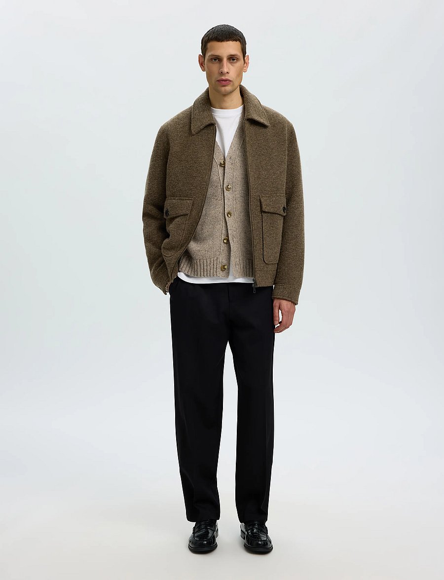 Selected - SLMCODY LS KNIT CARDIGAN NOOS - strickjacken - oatmeal - 5