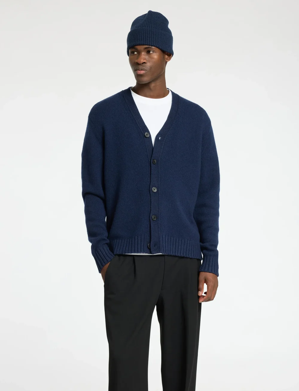 Selected - SLHCODY LS KNIT RELAXED CARDIGAN NOOS - cardigans - sky captain - 0